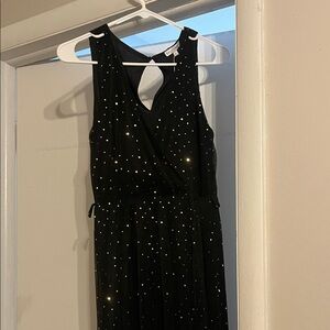 Baltic Born Black Dress with Gold Dots